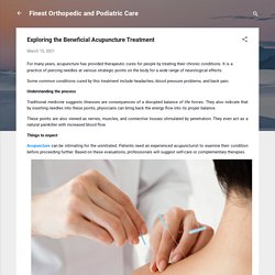 Exploring the Beneficial Acupuncture Treatment