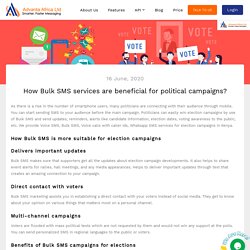 How Bulk SMS services are beneficial for political campaigns?