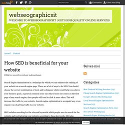 How SEO is beneficial for your website - webseographicsit