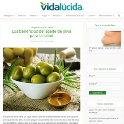 Los beneficios del aceite de oliva para la salud
