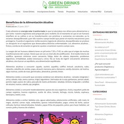 Beneficios de la Alimentación Alcalina – Green Drinks