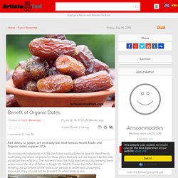 Benefit of Organic Dates Article