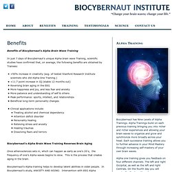 Features - The Biocybernaut Institute - Training / Features