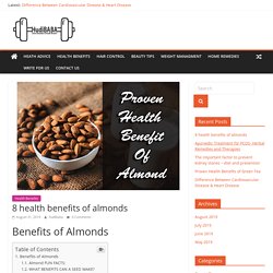 8 Health Benefits of Almonds