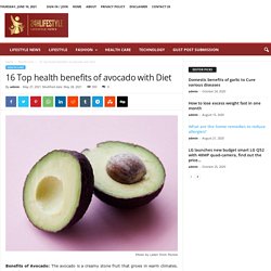 16 Top health benefits of avocado with Diet