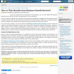 How to Take Benefits from Business Growth Services? by Winsby Inc