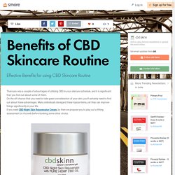 Benefits of CBD Skincare Routine