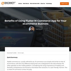 Avail Benefits of Flutter M-commerce App and Run The Business Smoothly