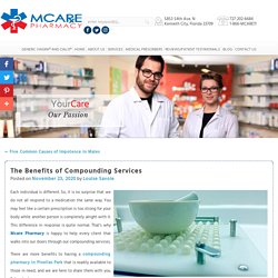 The Benefits of Compounding Services