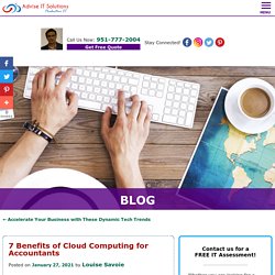 7 Benefits of Cloud Computing for Accountants