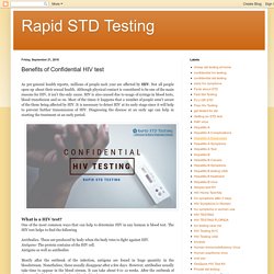 Benefits of Confidential HIV test