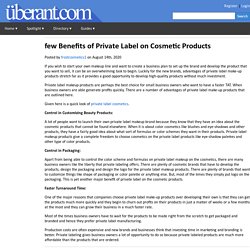 Look of Private Label Cosmetics