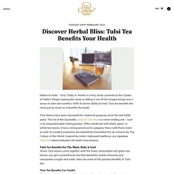 Tulsi Tea Benefits For Your Health: Tea Culture of the World’s Signature Tea Blend