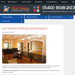 Top 10 Benefits of Design-Build Companies