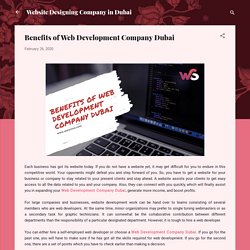 Benefits of Web Development Company Dubai