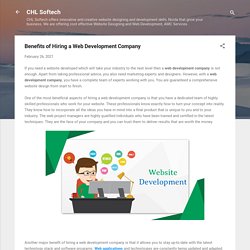 Benefits of Hiring a Web Development Company