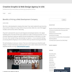 Benefits of Hiring a Web Development Company