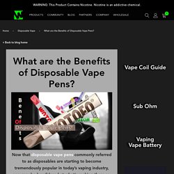 Top 10 Benefits of Disposable Vape Pens