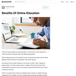 Benefits Of Online Education