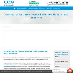 Major Benefits of Buying Cost-Effective Exhibition Stall in India