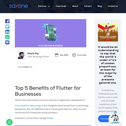 Top 5 Benefits of Flutter for Businesses