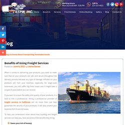 Benefits of Using Freight Services