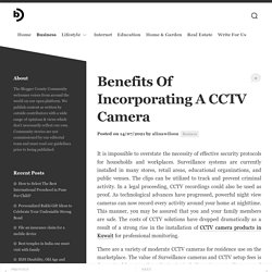 Benefits Of Incorporating A CCTV Camera
