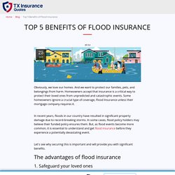 Top 5 Benefits of Flood Insurance - TX Insurance Quotes