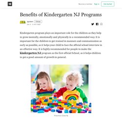 Benefits of Kindergarten NJ Programs - Igostem - Medium