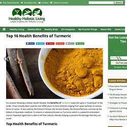 Top 16 Health Benefits of Turmeric