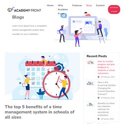 The top 5 benefits of a time management system in schools of all sizes