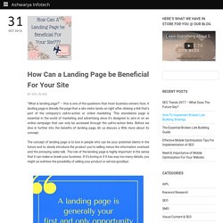 Benefits of Landing Page For Marketing Your Business Online