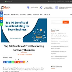 Top 10 Benefits of Email Marketing for Every Business