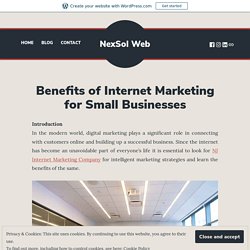 Benefits of Internet Marketing for Small Businesses
