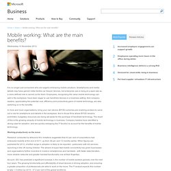 Mobile working: What are the main benefits? - Microsoft Business UK