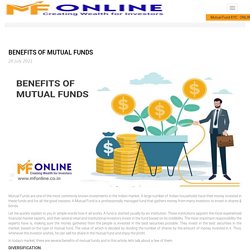 Benefits of Mutual Funds in 2021