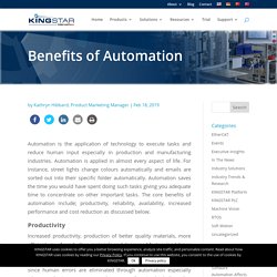 Benefits of Automation