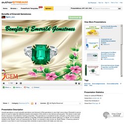Benefits of Emerald Gemstones