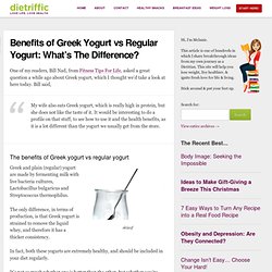 Benefits of Greek Yogurt vs Plain Yogurt — Healthy Eating Tips