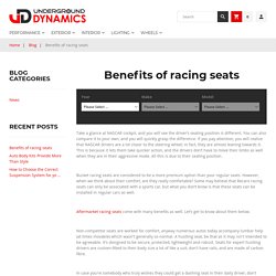 Benefits of racing seats