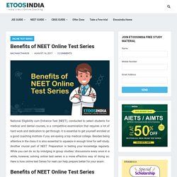 Online Test Series for NEET/AIIMS-2018