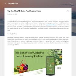 Top Benefits of Ordering Fresh Grocery Online