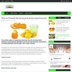 There are 10 benefits that you can get by playing orange lemon juice - HEALTH