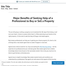 Major Benefits of Seeking Help of a Professional to Buy or Sell a Property – Site Title
