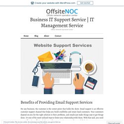 Benefits of Providing Email Support Services