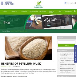 BENEFITS OF PSYLLIUM HUSK