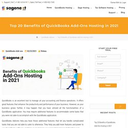 Top 20 Benefits of QuickBooks Add-Ons Hosting in 2021