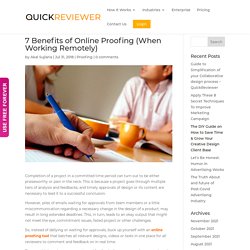 7 Benefits of Online Proofing (When Working Remotely) - QuickReviewer