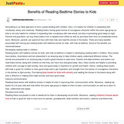 Benefits of Reading Bedtime Stories to Kids