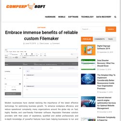 Embrace immense benefits of reliable custom Filemaker